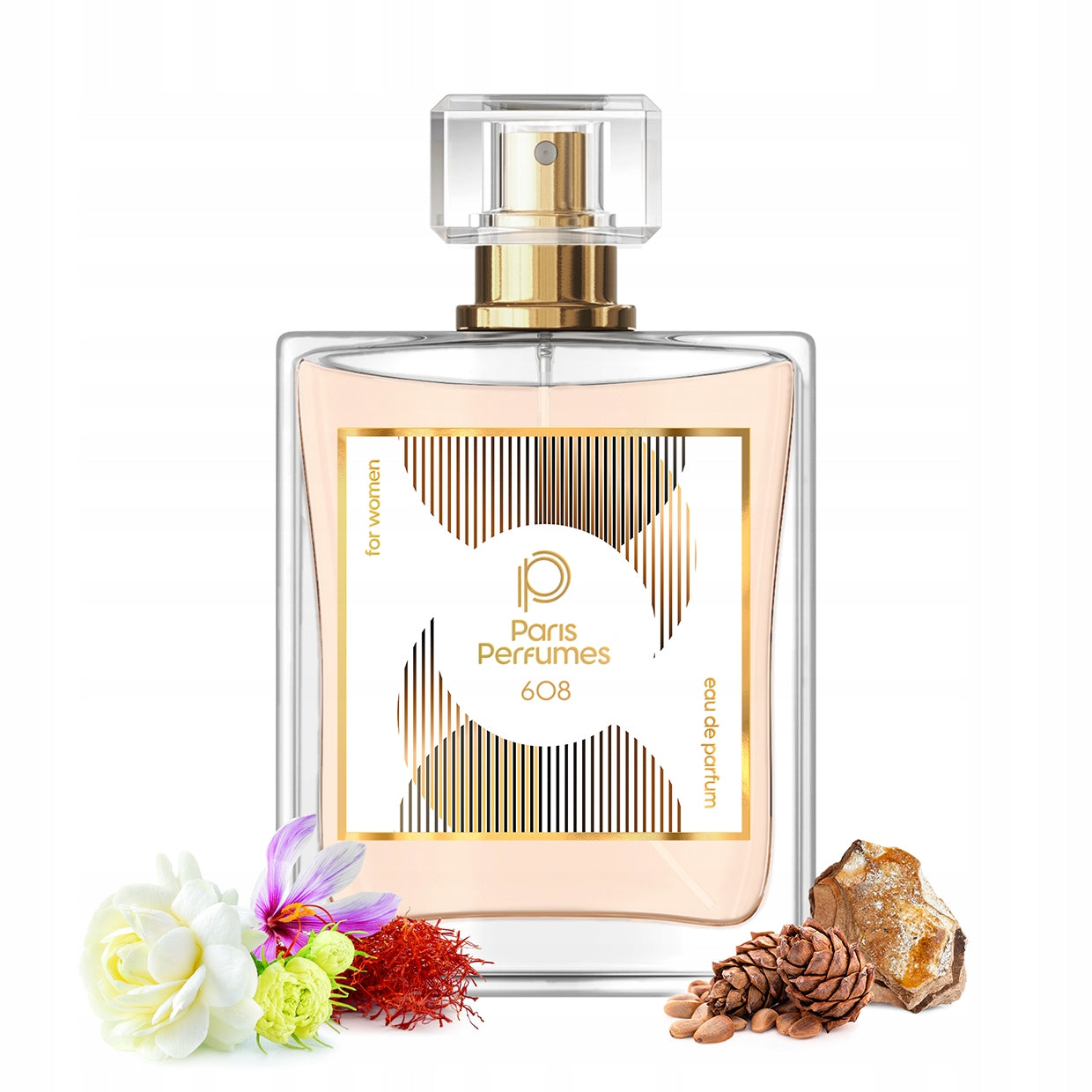 Paris Perfumes N° 608 25% - 104ml | Unisex | Citrus, woody, musky