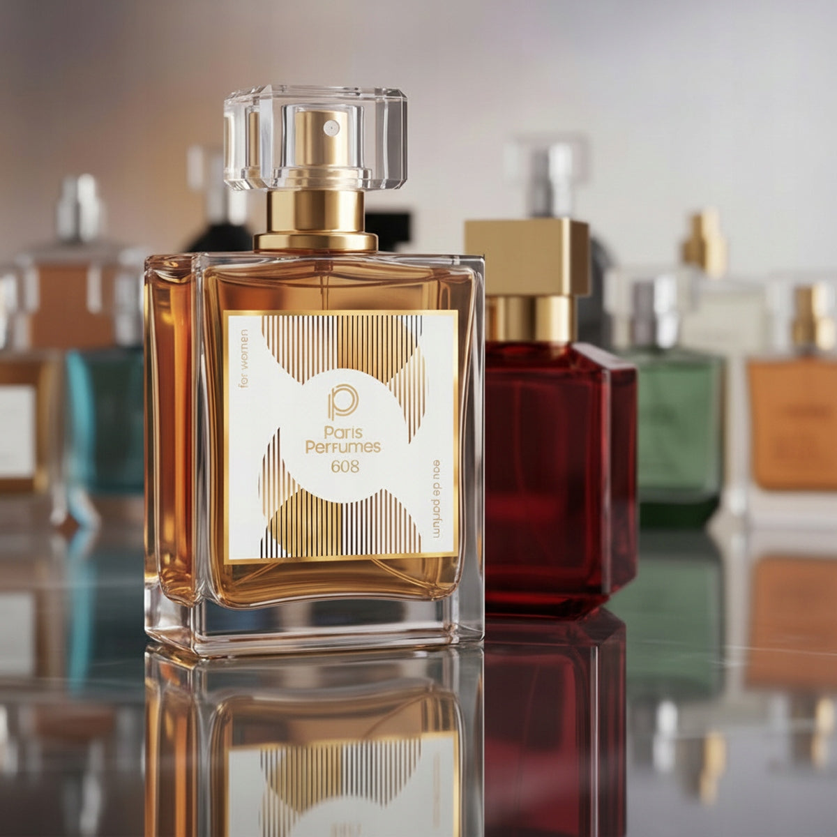 Paris Perfumes N° 608 25% - 30ml | Unisex | Citrus, Woody, Musky Packaging status original