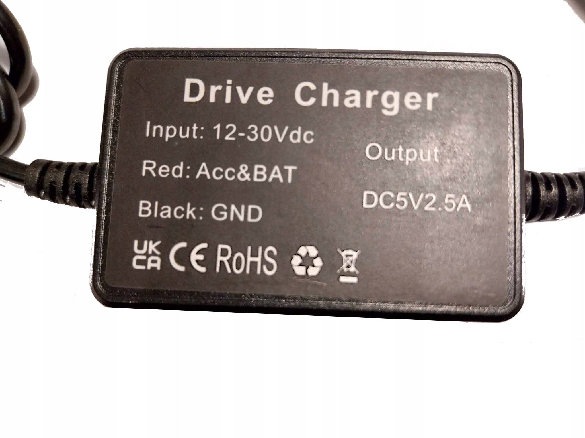 Parking Mode Power Supply, Mini USB Car Power Adapter for DVRs Manufacturer code H12BL