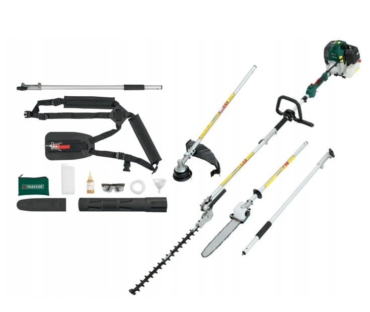 Parkside Combustion Scythe Trimmer Saw Shears Set 4in1 1,97KM 43cm PBK