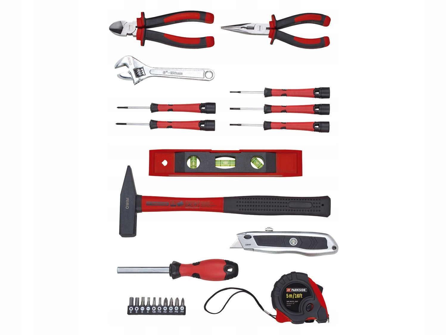 Parkside set of basic tools in a bag 23 elements Number of items in the set 23