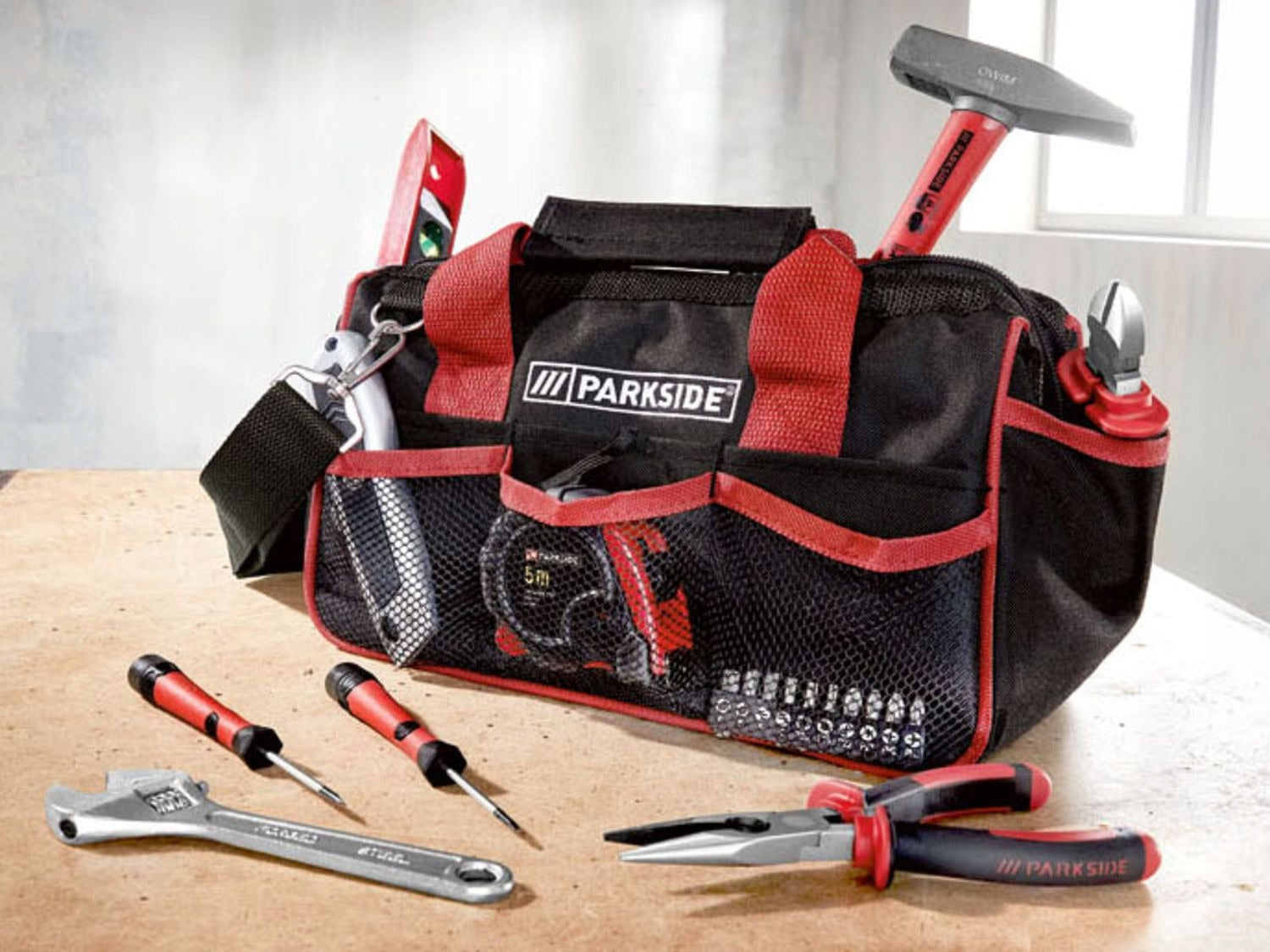 Parkside set of basic tools in a bag 23 elements Product weight with unit packaging 2.16 kg