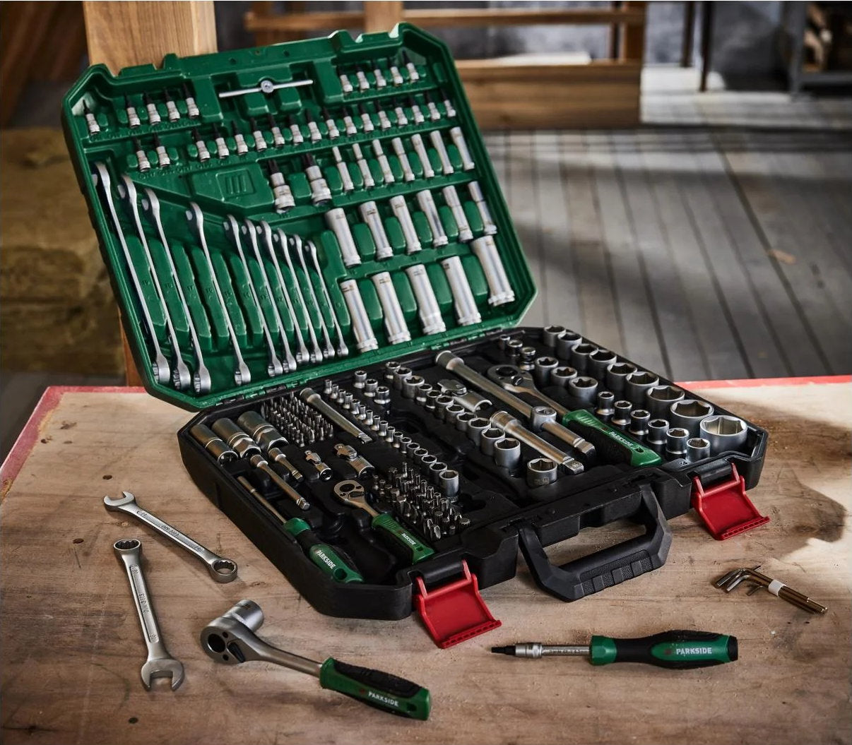Parkside socket wrench set 216 elements Brand Parkside