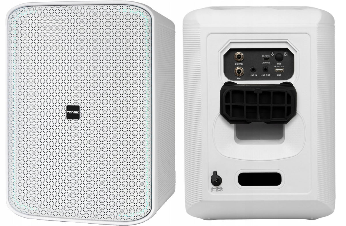 Party Speaker TONSIL ZP16DSP Bluetooth 5.3 RGB USB Type-C MIC 60W White Packaging status original