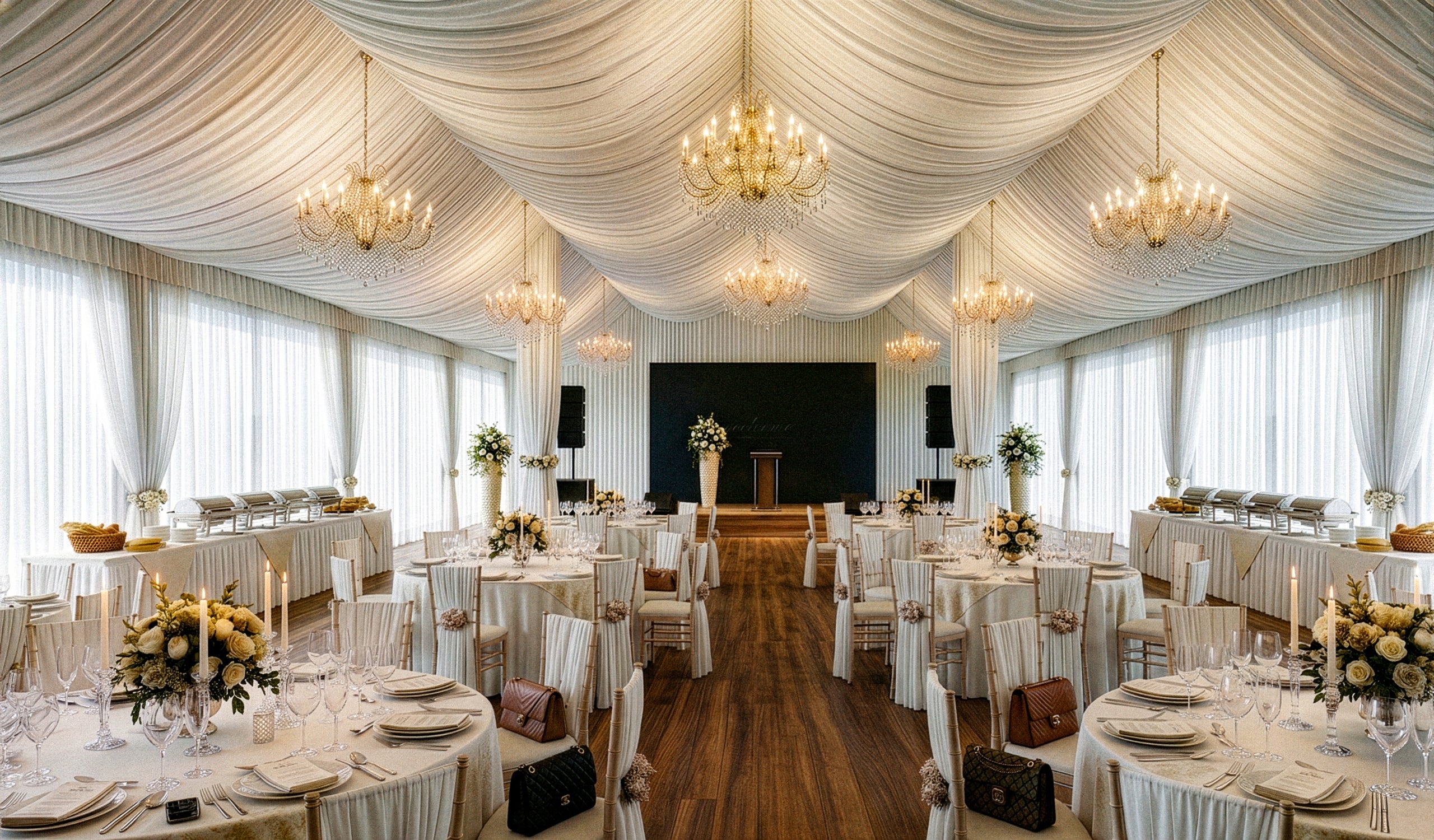 Party Tent 10x20m Aluminum, PVC White Wedding Catering 10m x 20m Type tent