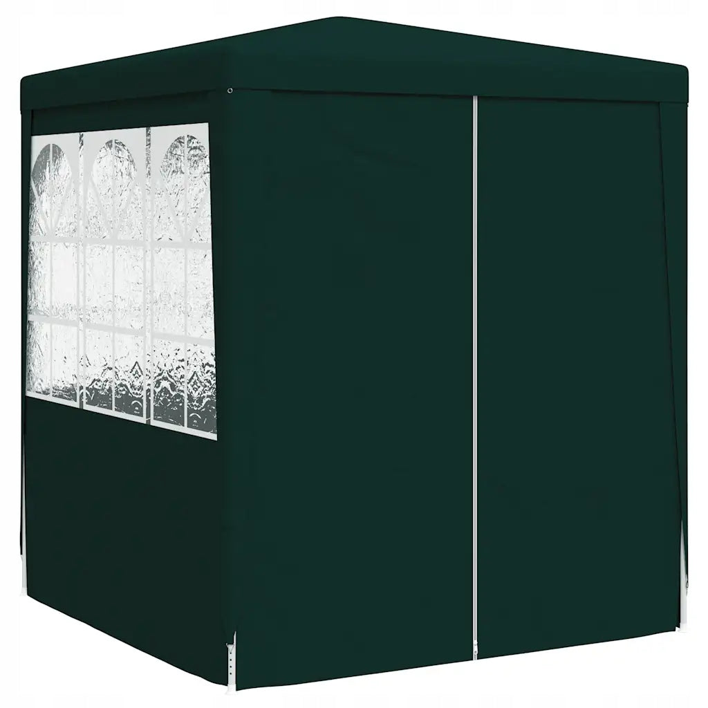 Party tent with walls, 2,5x2,5 m, green, 90 g/m² Length 2.5 m