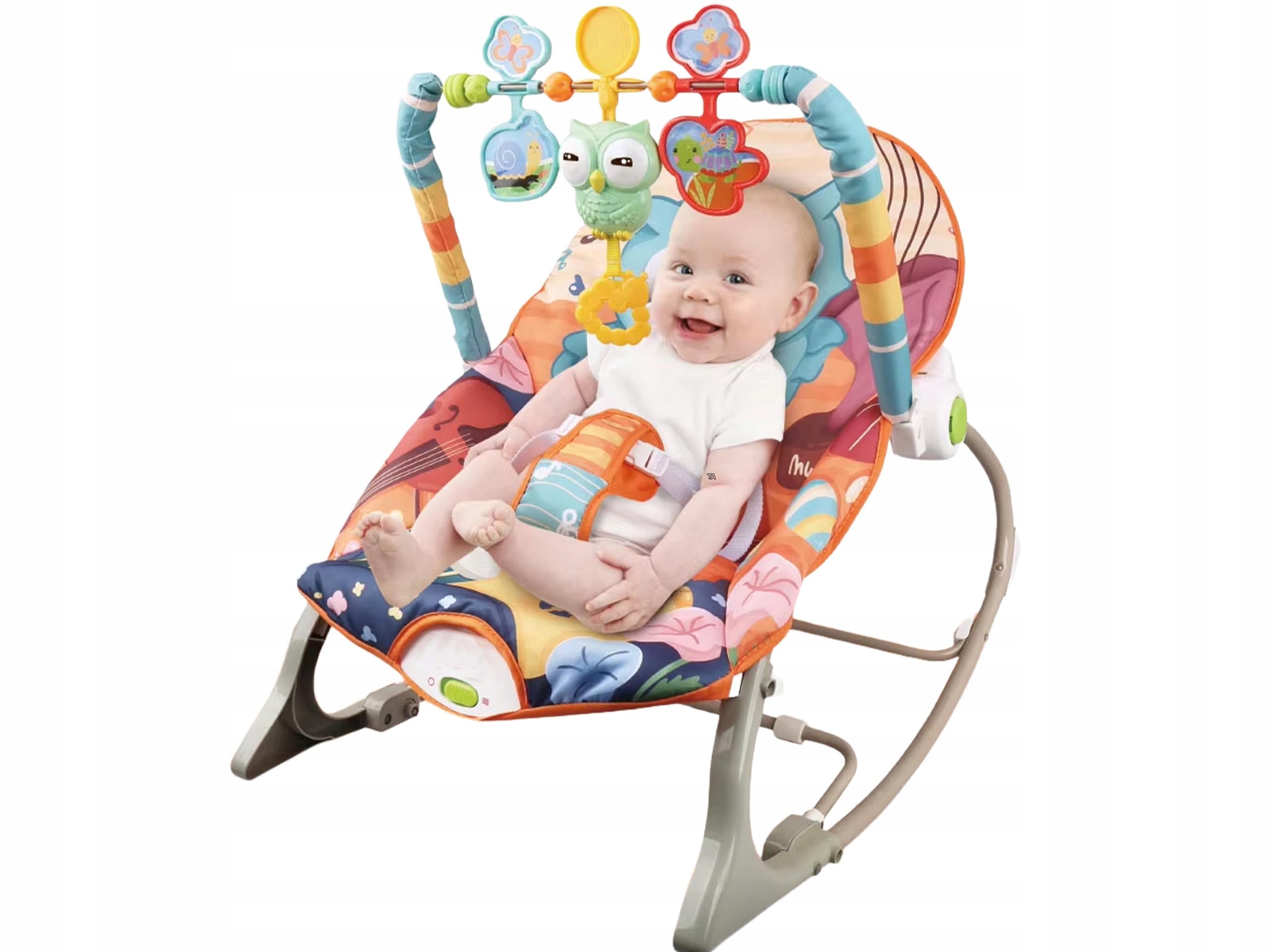 Pastel Rocker Sun Lounger Cot Square Toys Vibration Rocker Sun Lounger 5in1