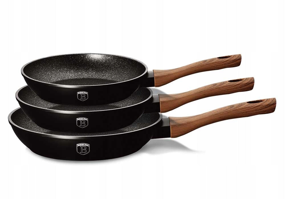 Berlinger Haus Ebony Rosewood Collection keptuvių rinkinys, 3 vnt