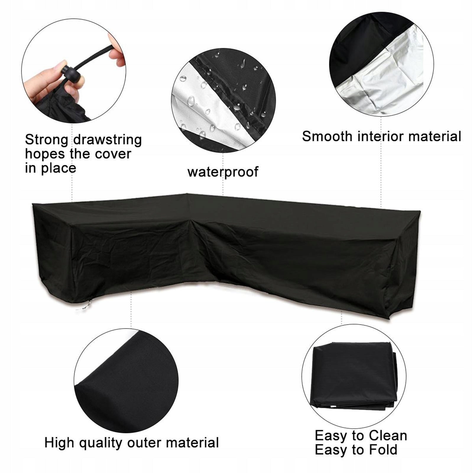 Patio Furniture Couch Cover Garden Corner Sofa Protector Cover 210x270x85cm Kind other