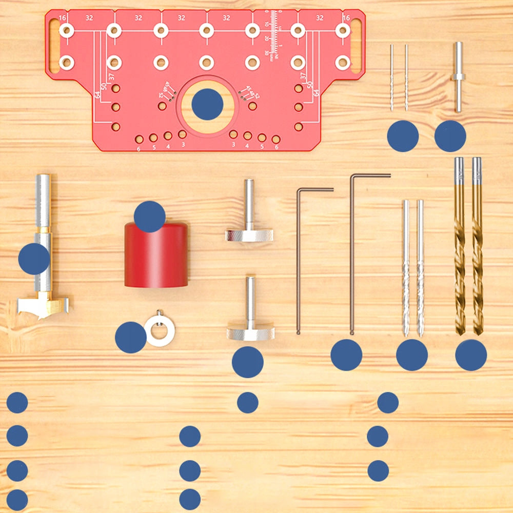 Pattern TEMPLATE FOR DRILLING HOLES Furniture Hinges Shelves Brand no brand