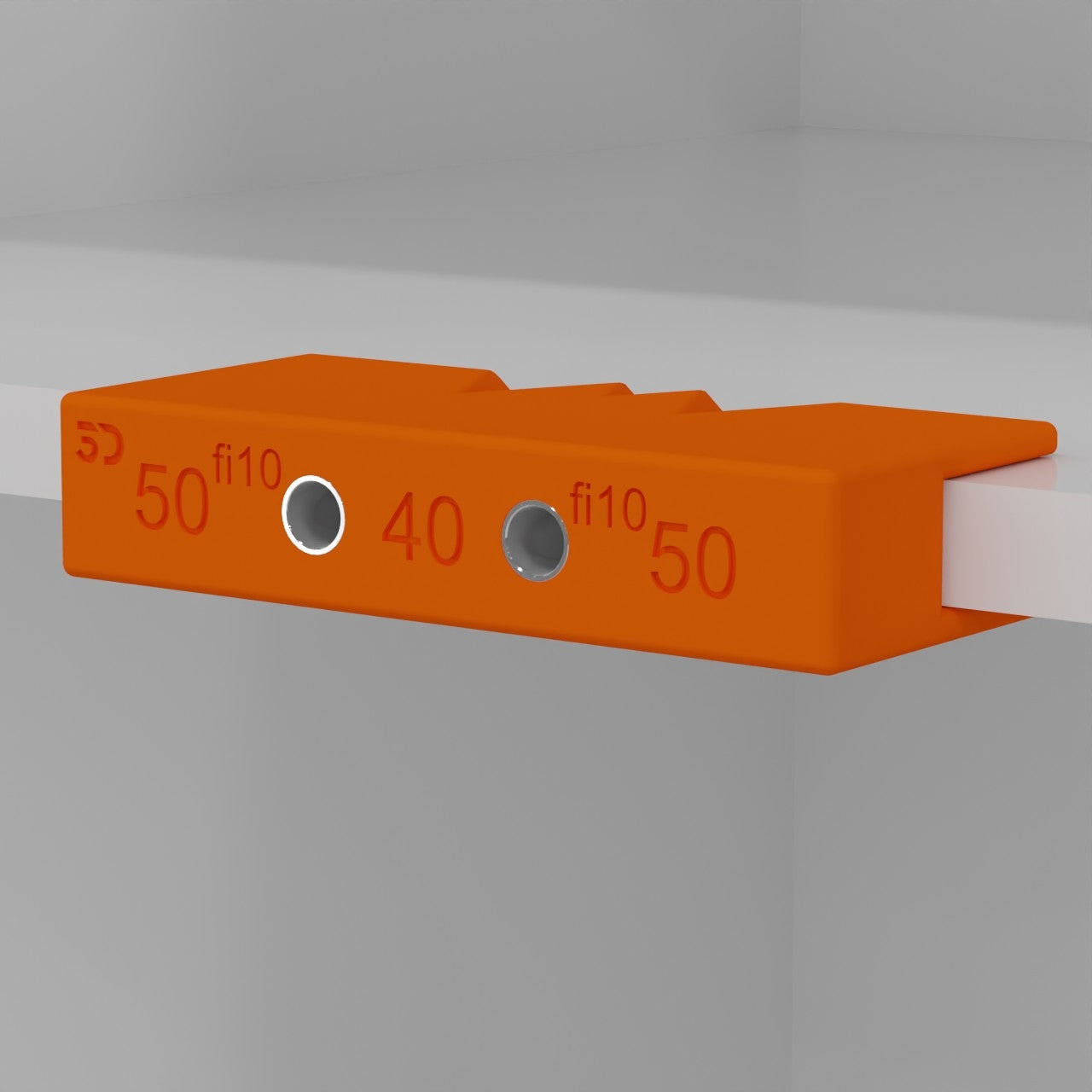 Pattern template for drilling TIPON straight double for boards 18mm fi10mm