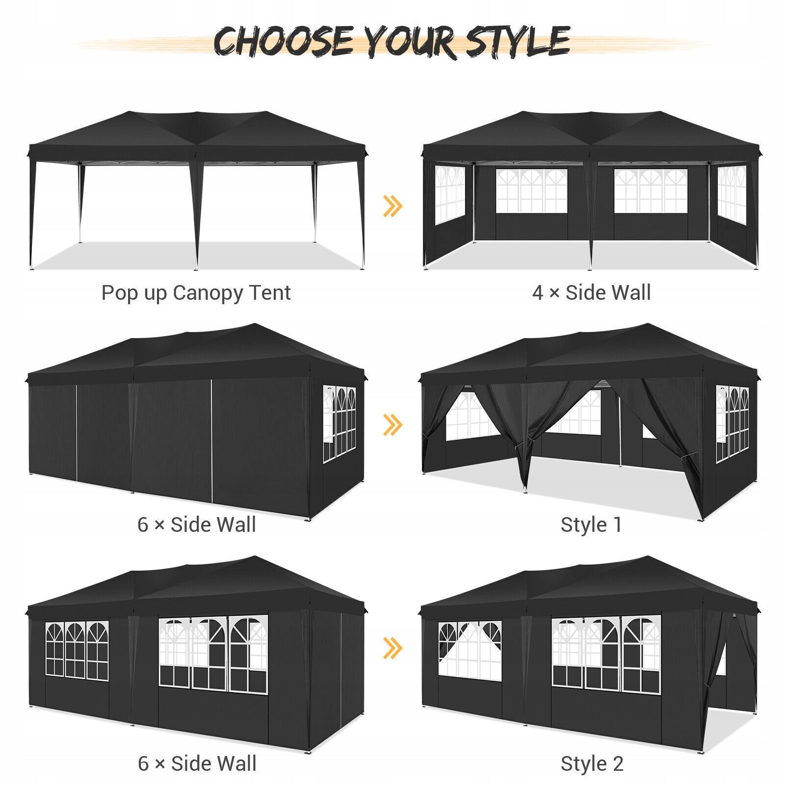 Pavilion Automatic Express Tent 3x6 Width 6 m
