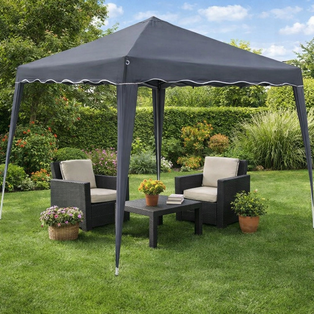 Pavilion Garden Tent Commercial Party Gazebo for Garden 3x3 Grey Width 3 m