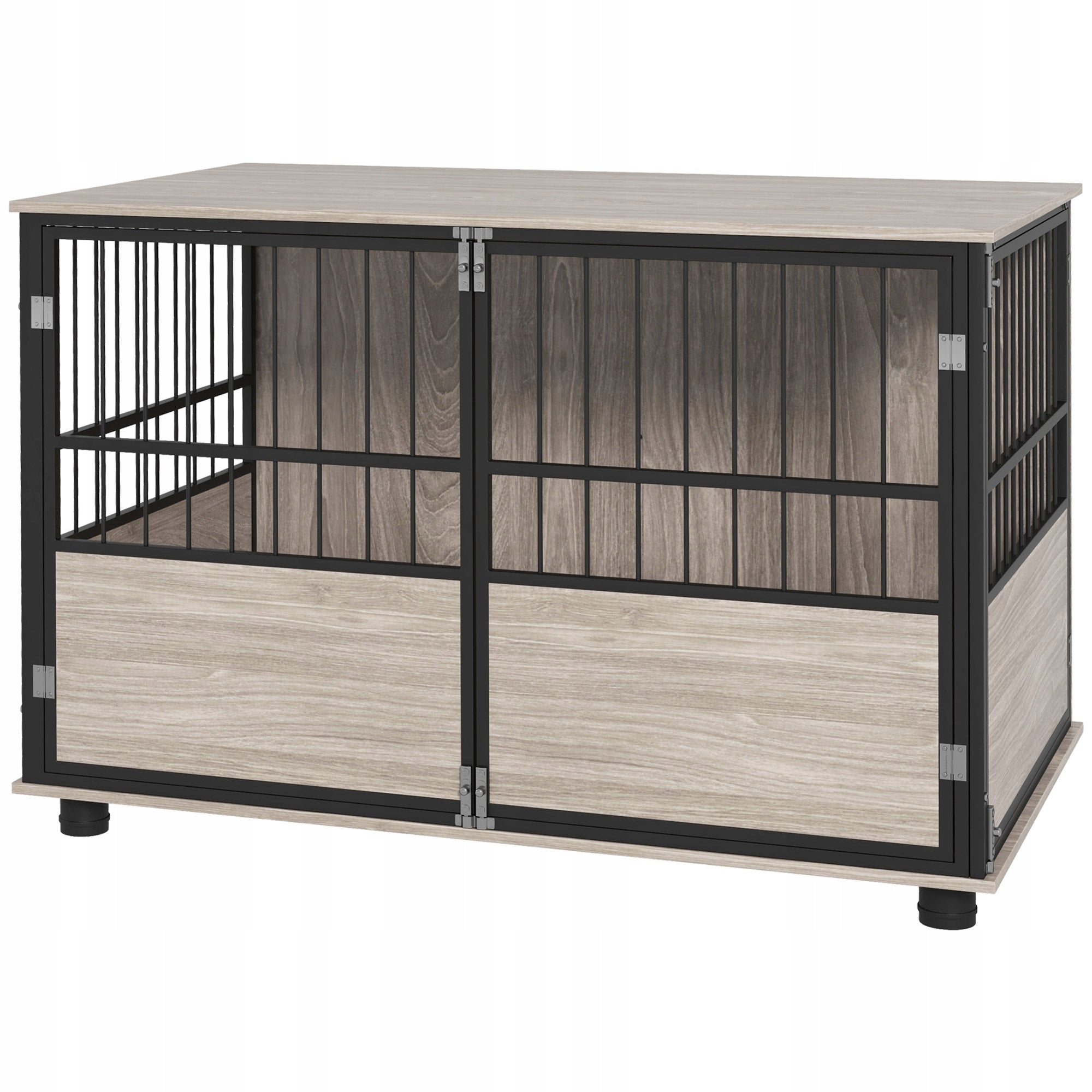 PawHut Dog cage, non-slip, large, for use at home, 100x60x68cm