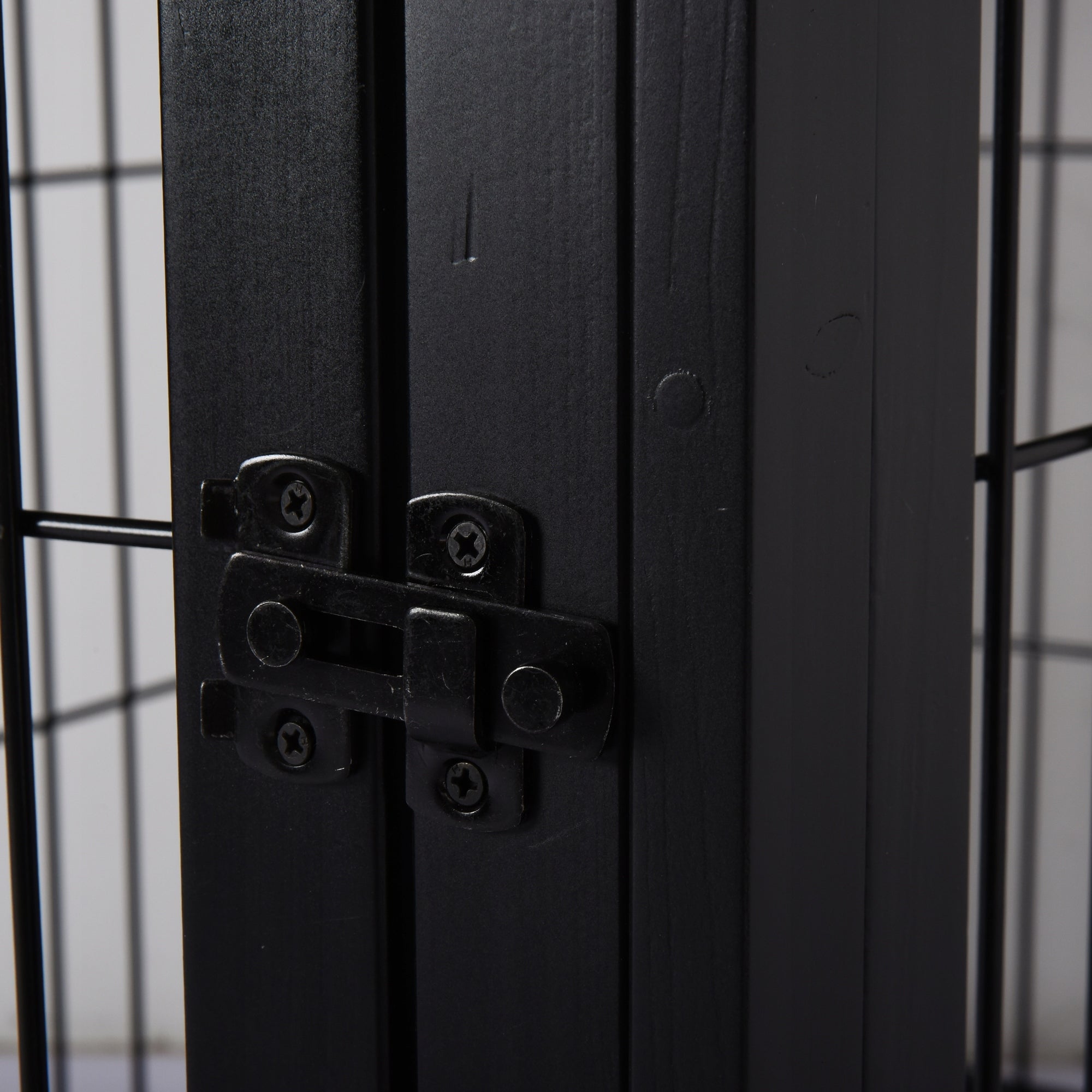 PawHut Dog cage with top, black, MDF, metal, 58,5 x 81 x 66 cm Product height 66 cm