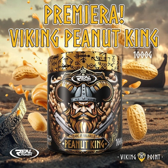 Peanut butter Real Pharm Viking 1000g Peanut King Smooth Expiration date at least 1 year from the date of purchase