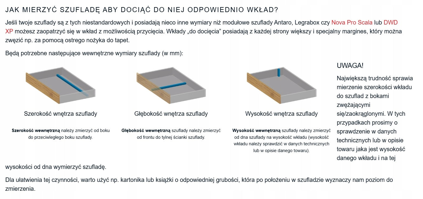 Peka 07.5297.AL - SKY 900 insert for Legrabox drawer 822 x 474/ Kind drawer organizer