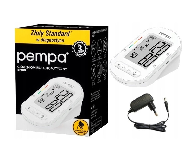 Pempa Automatic blood pressure monitor BP100 power supply included, 1 piece