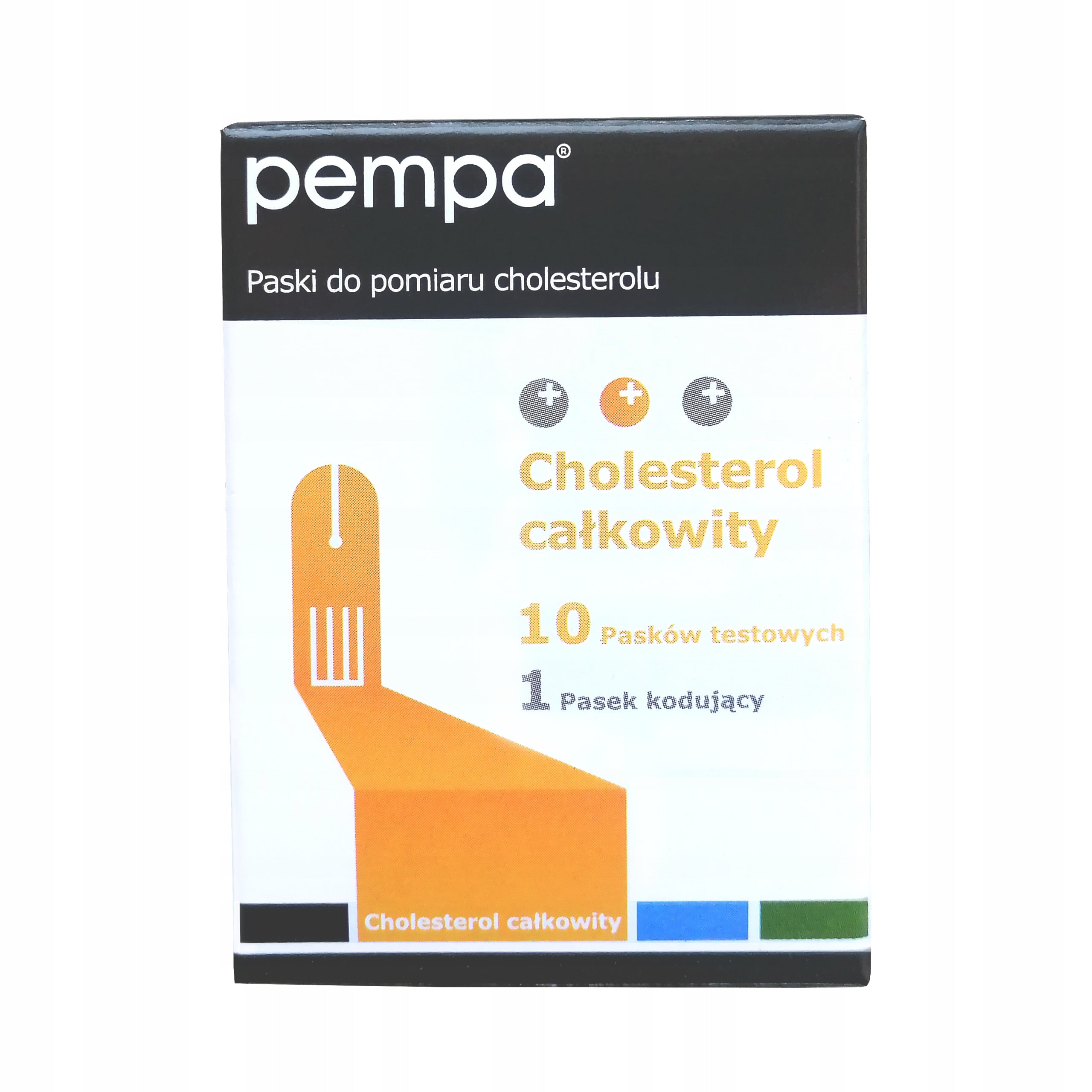 Pempa Strips for Measuring Cholesterol in Blood 10pcs.