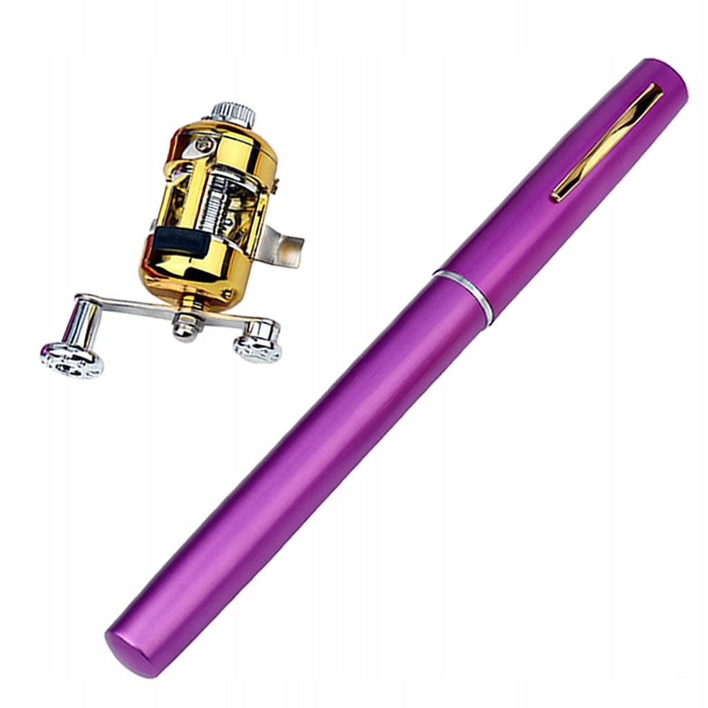 Pen Sized Fishing Rod with Reel Folding Telescopic 20.5cm Fishing Brand no brand