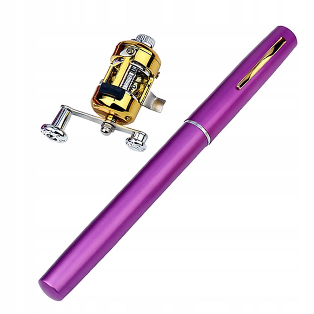 Pen Sized Fishing Rod with Reel Folding Telescopic 20.5cm Fishing Model Odkryty jezioro słodkowodne wędkarz