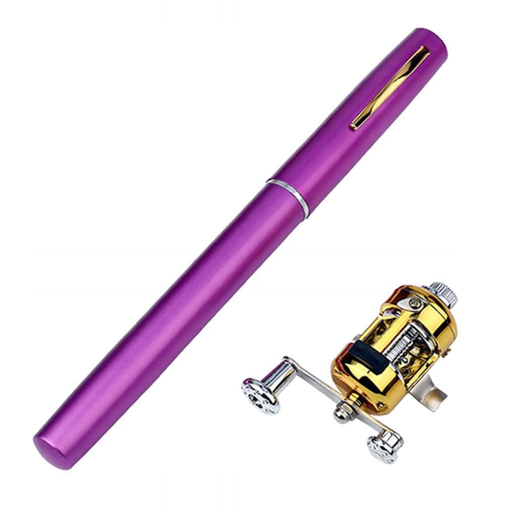 Pen Sized Fishing Rod with Reel Folding Telescopic 20.5cm Fishing
