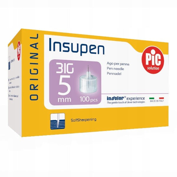 Pen needles PiC INSUPEN 31G x 5mm 100 pieces