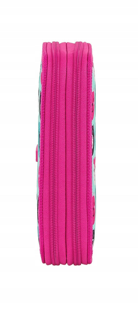 Pencil case SAFTA animals - turquoise-pink Kind sports