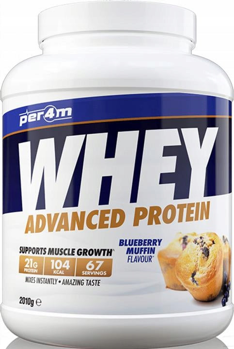 Per4M Whey Advanced Protein Blueberry Muffin 2010g - thick protein supplement