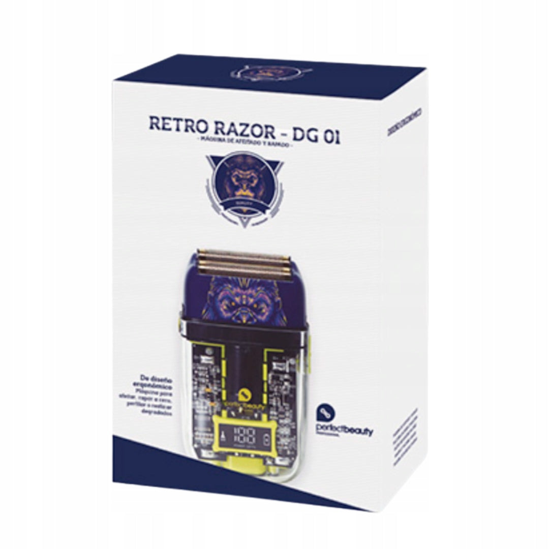 Perfect Beauty RETRO RAZOR-DG 01 Transparent Shaver Batteries included yes