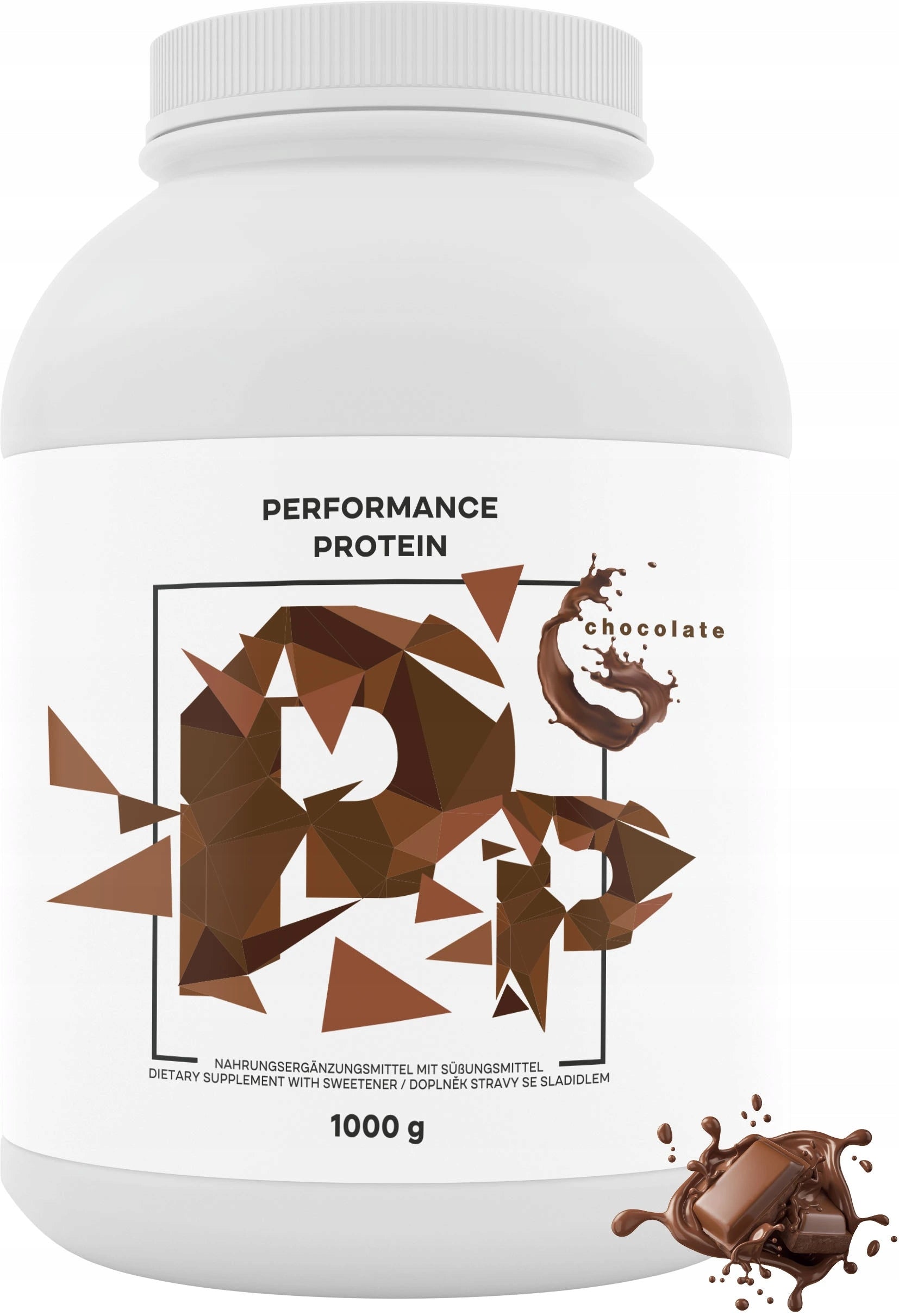 Performance Protein, native whey protein, chocolate, 1000 g