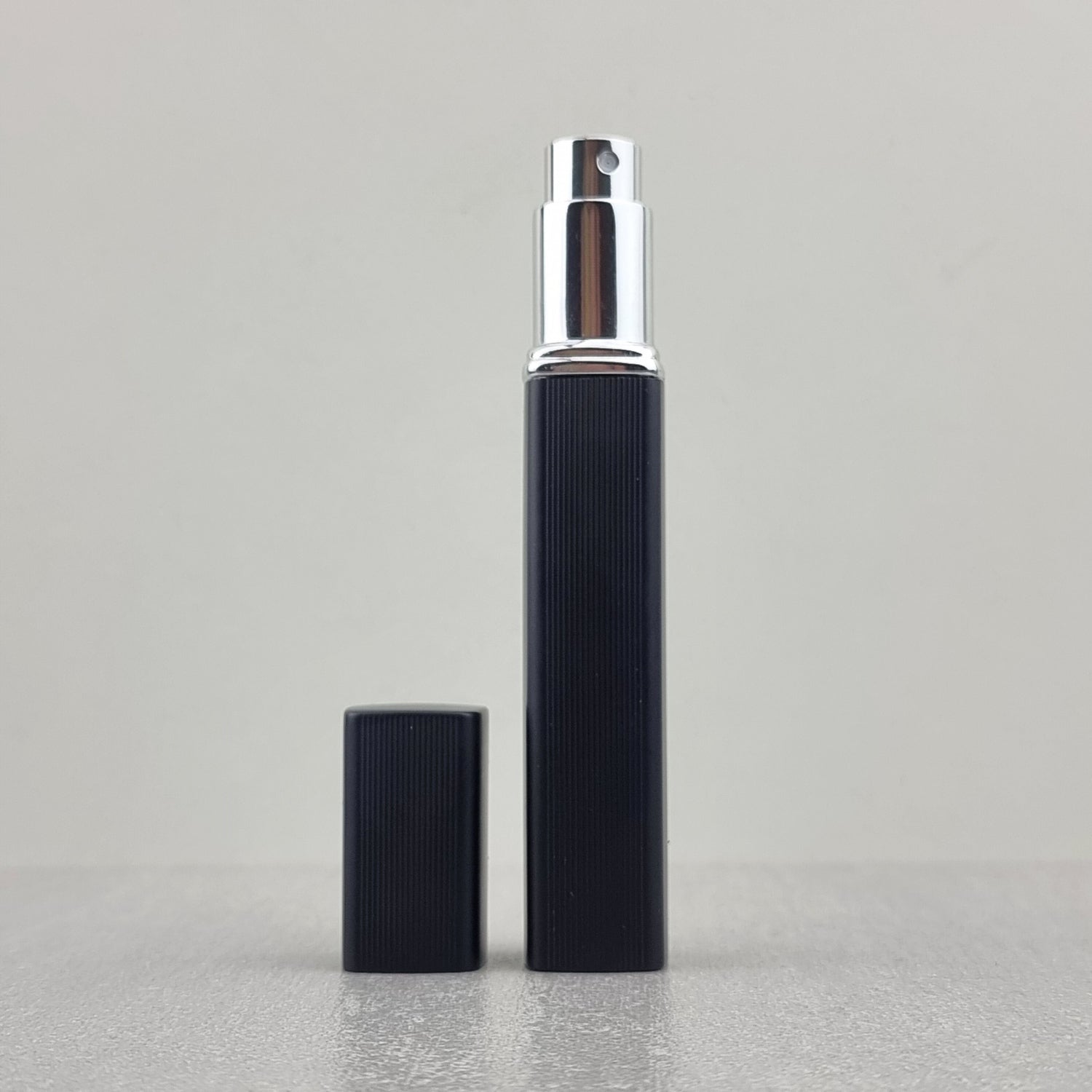 Perfume Atomizer Rectangular Black 12ml Travel Vial Dispenser Spray Brand Deni Carte