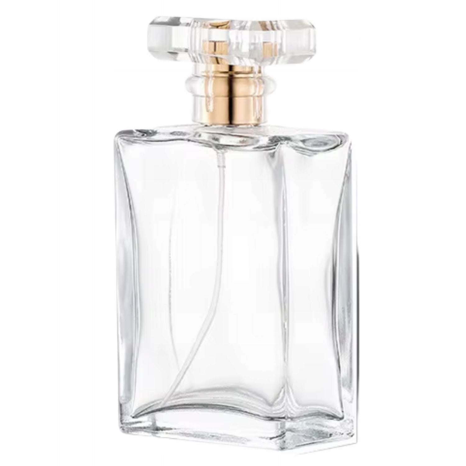 Perfume Bottle Glass Flacon with Screw-Down Atomizer Andres Gold 100ml Packaging status original