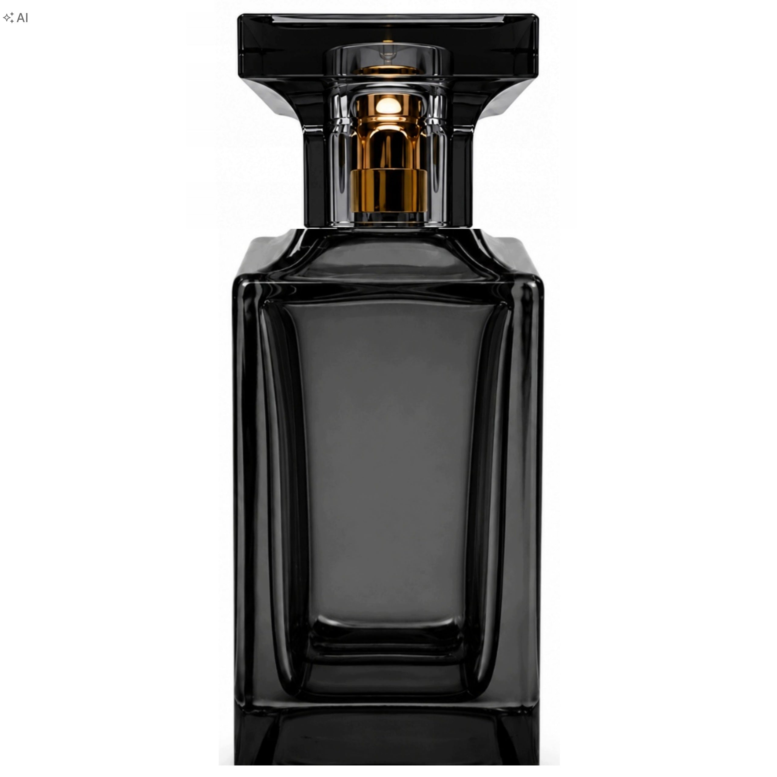 Perfume Bottle with Atomizer Crimped Flacon Forts Black 50ml