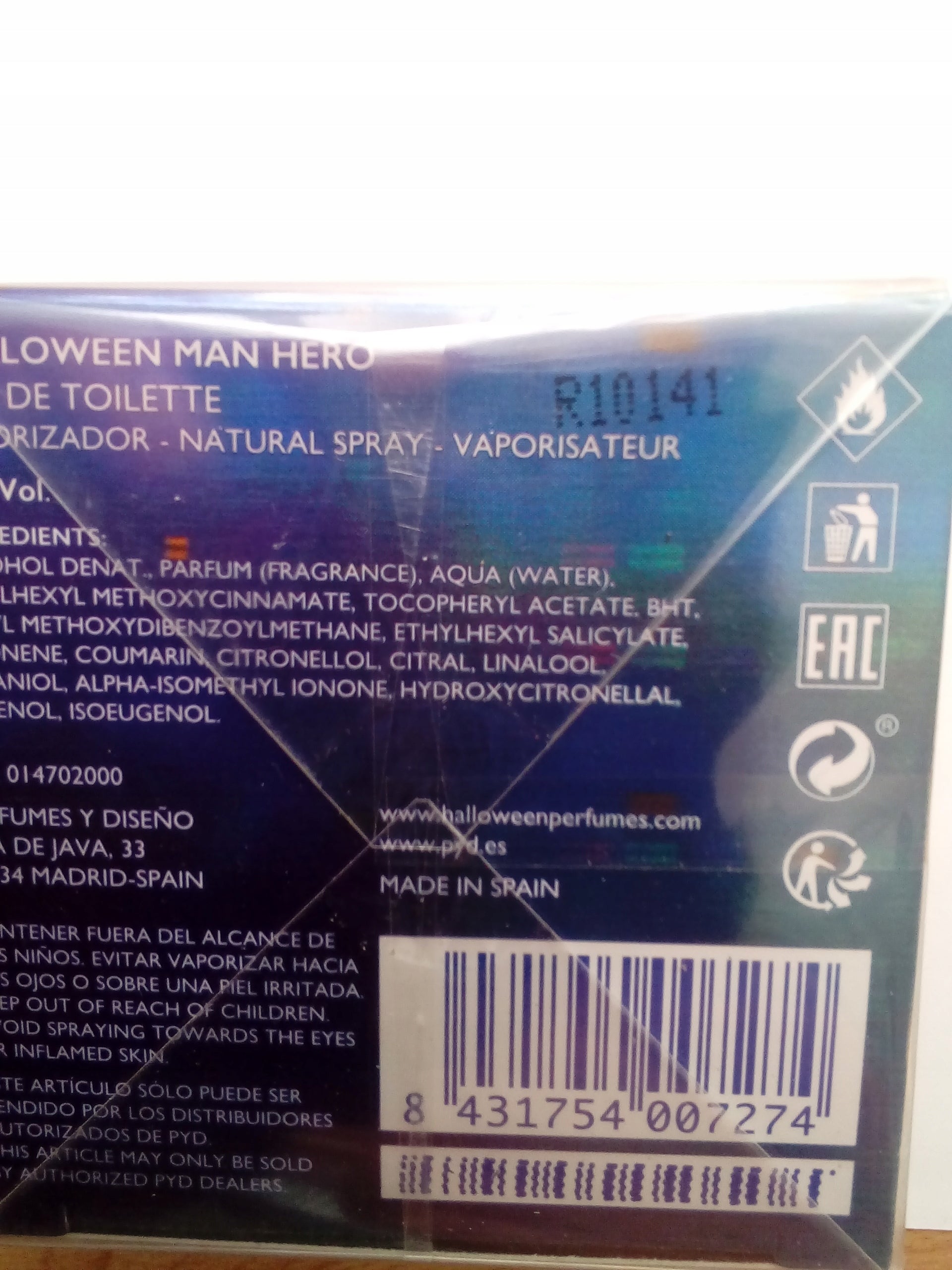Perfume Halloween Hero Man Edt 50 Ml - Brand Jesus Del Pozo