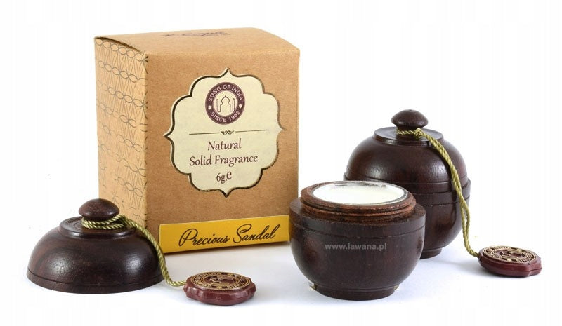 Perfume In Balsam Sandalwood Wooden Box 6 g Song of India