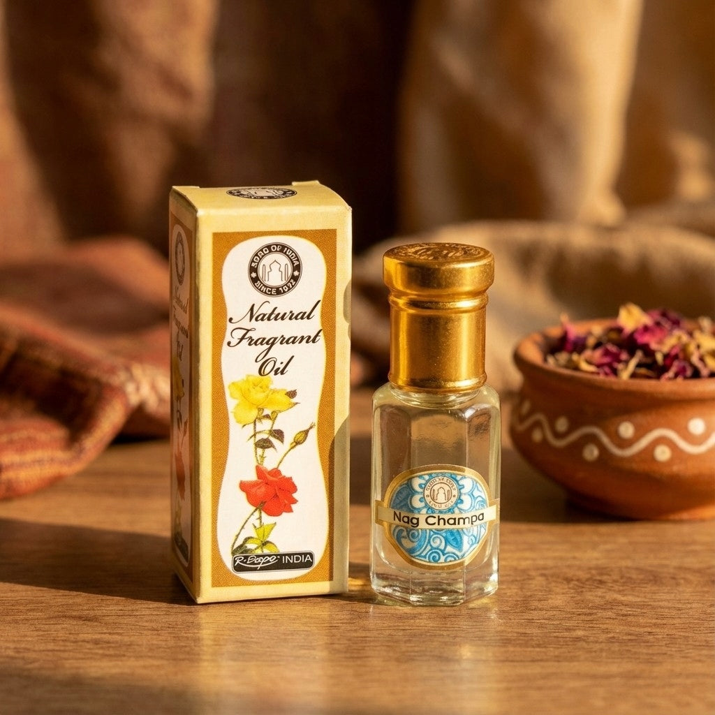 Perfume Oil Roll On Nag Champa Alcohol Free OIL SONG INDIA 5 ml Packaging status original