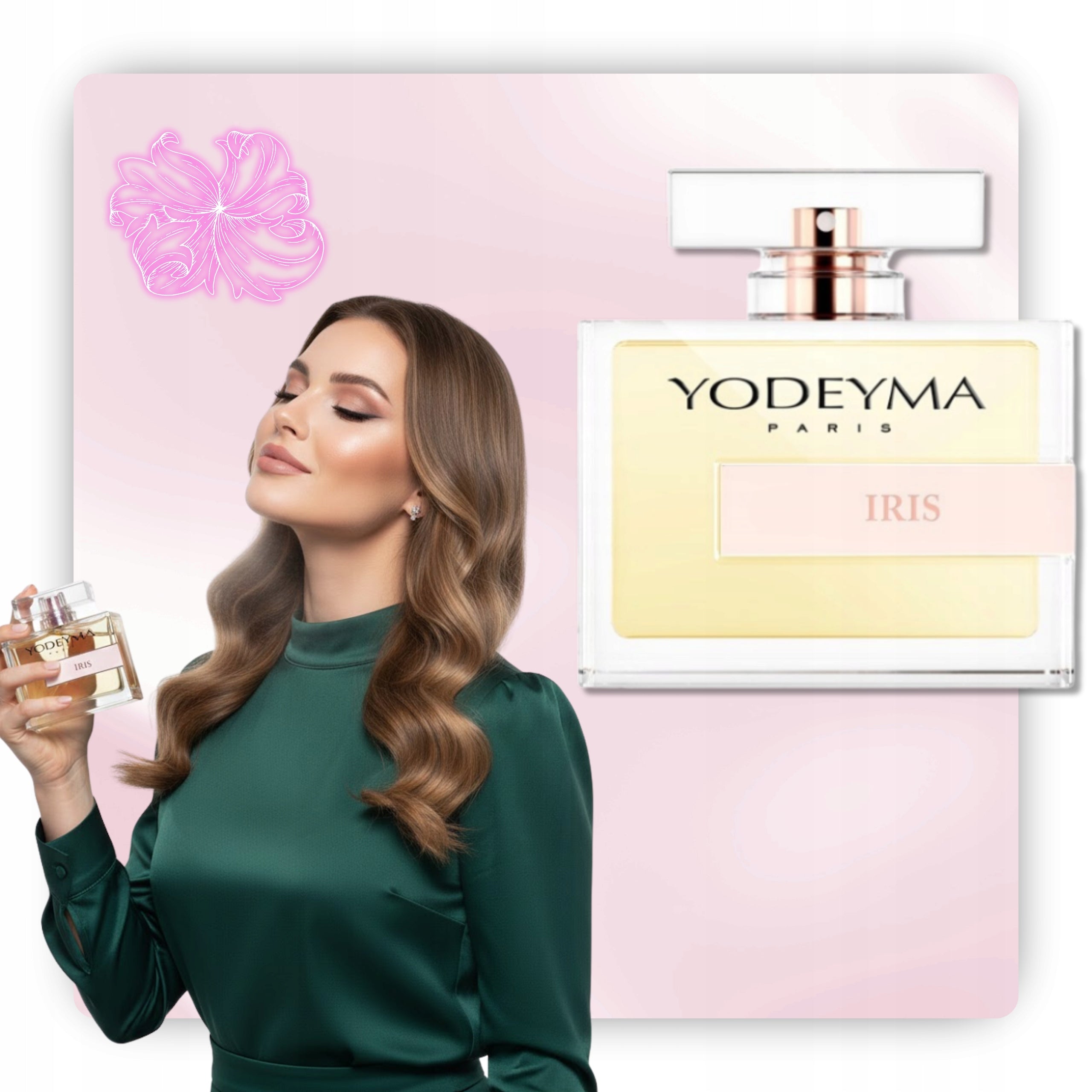 Perfume Yodeyma Iris 100 ml for women Eau de Parfum for women Packaging status original
