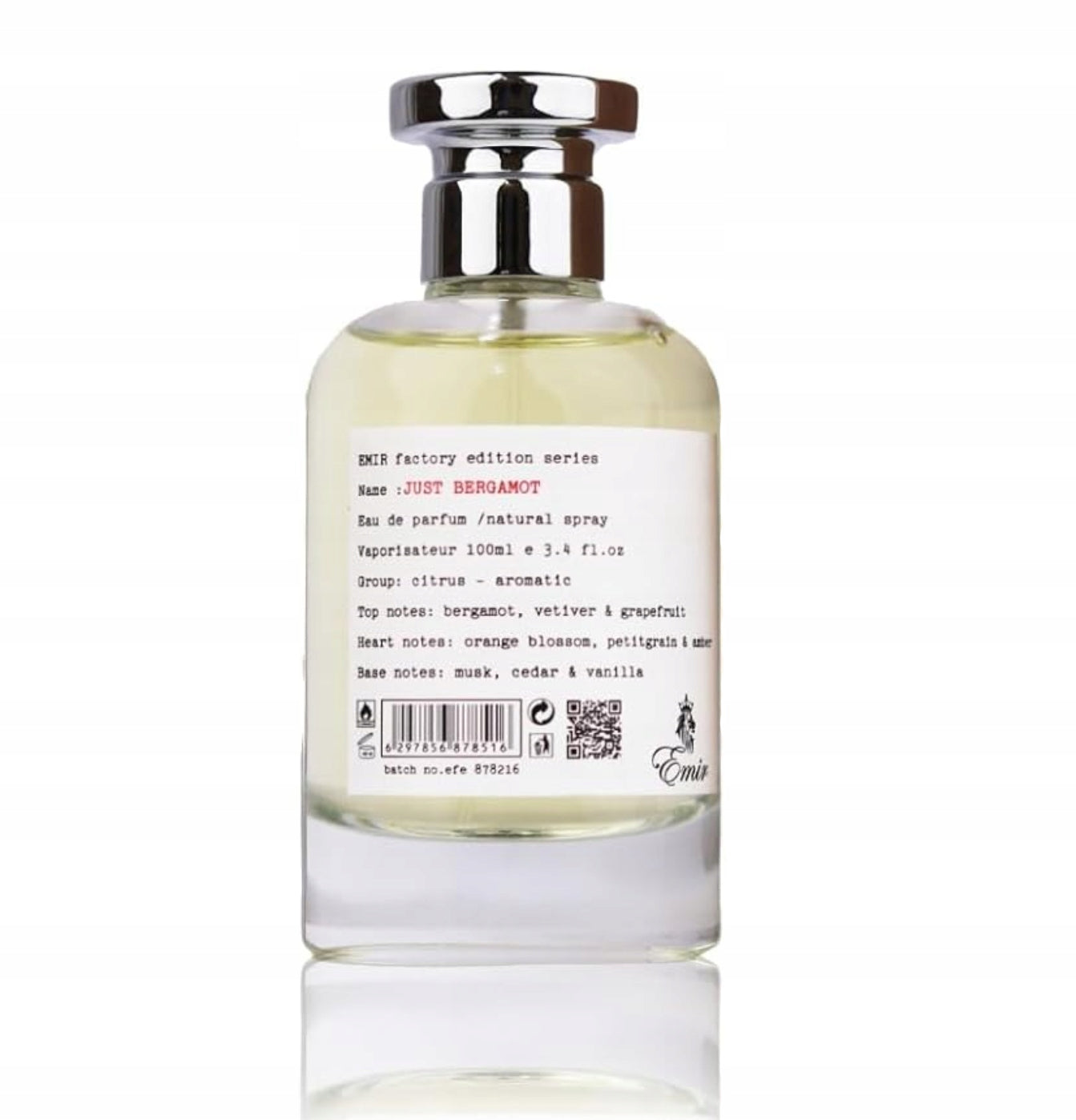 Perfume for summer cyrus Emir Just Bergamot EDP 100 ml Packaging status original