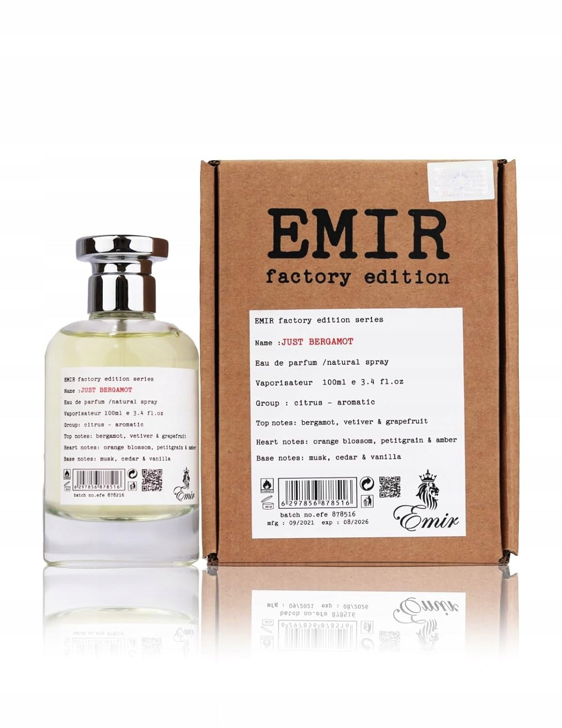 Perfume for summer cyrus Emir Just Bergamot EDP 100 ml