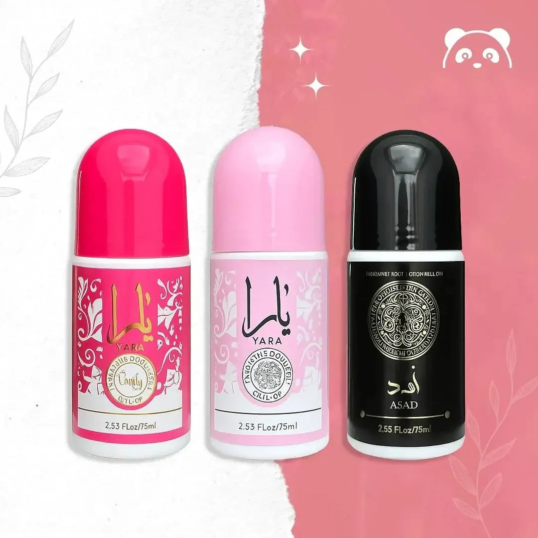 Perfumed Arabic Deodorant in Ball Yara Candy & Asad Light Pink