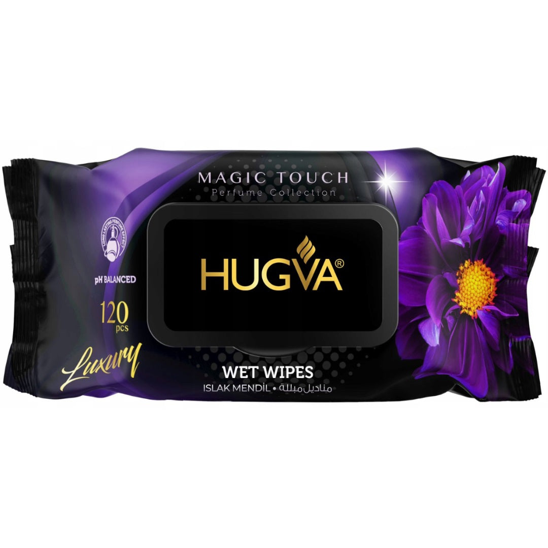 Perfumed wipes moisturizing Hugva 4x120 pieces Line of tissues other