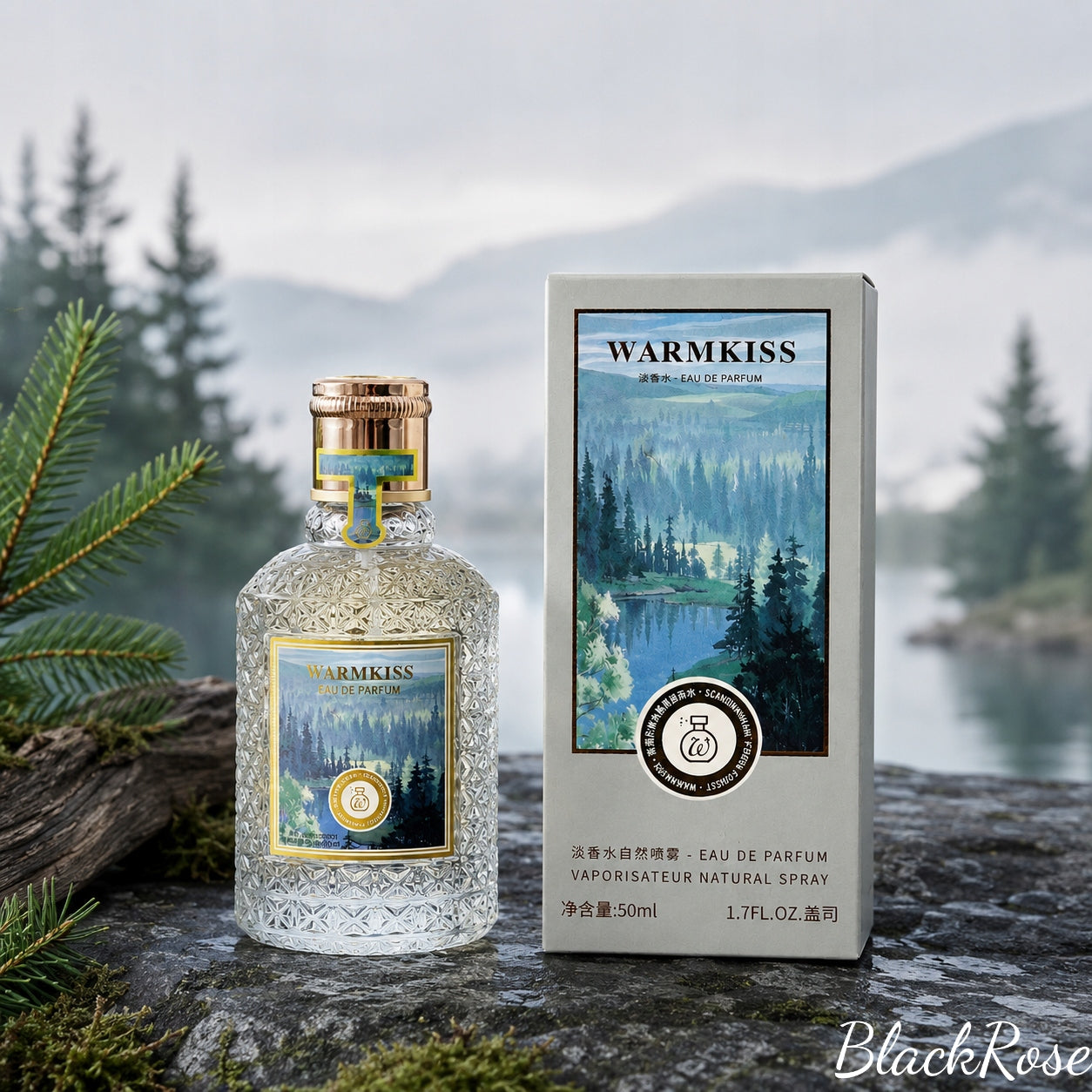 Perfumy Męskie 50 ml EDP Trwałe Drzewno-Kadzidlane BlackRose Virgin Forest Manufacturer code W-9090B