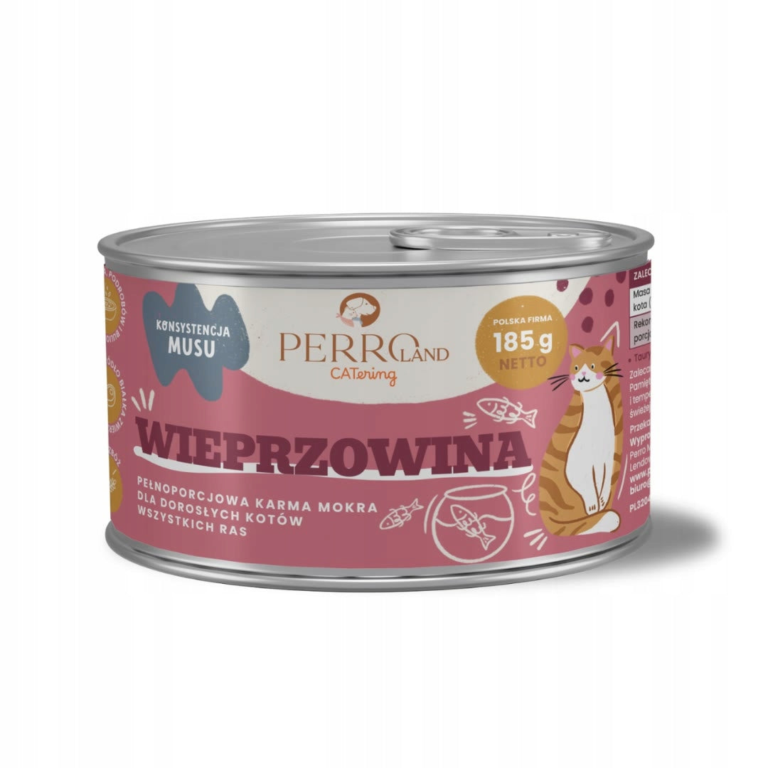Perro wet food pork mousse 0,185 kg