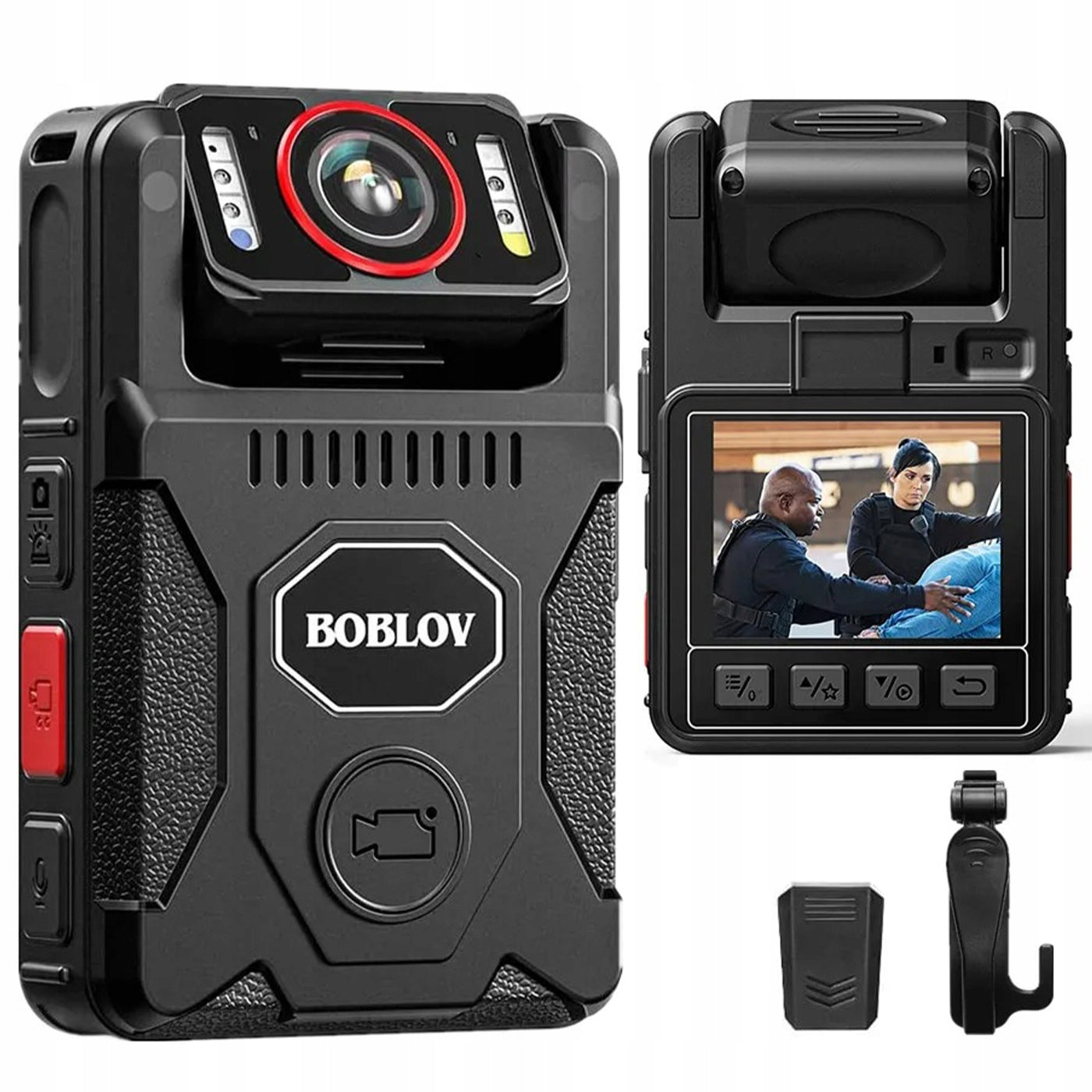 Personal Bodycam 4K GPS 128GB Rotating Lens 180 Night 15h