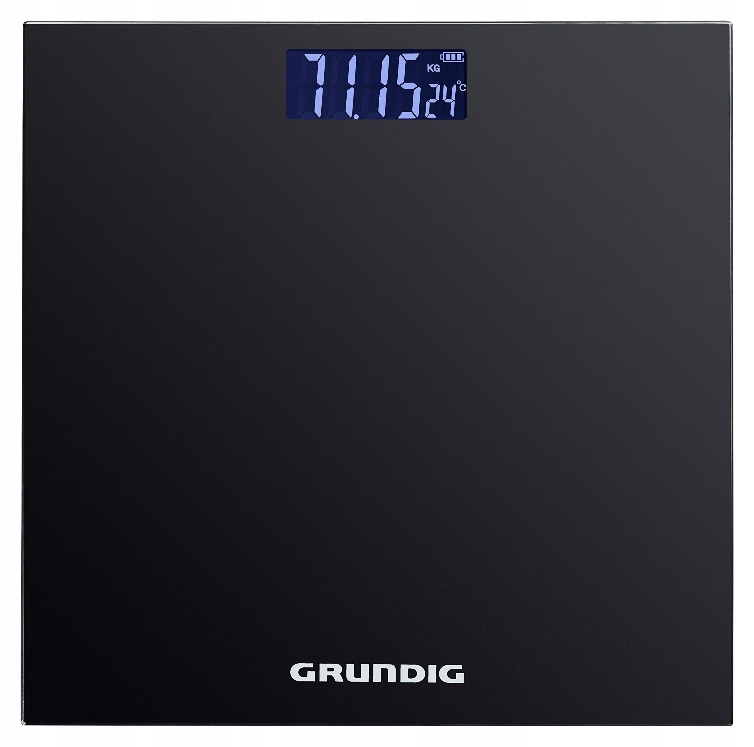 Personal Scale Digital Glass 180 Kg Black LCD Grundig Packaging status original