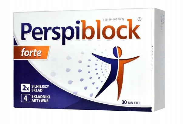 Perspiblock Forte, correct sweating process, 30 tablets