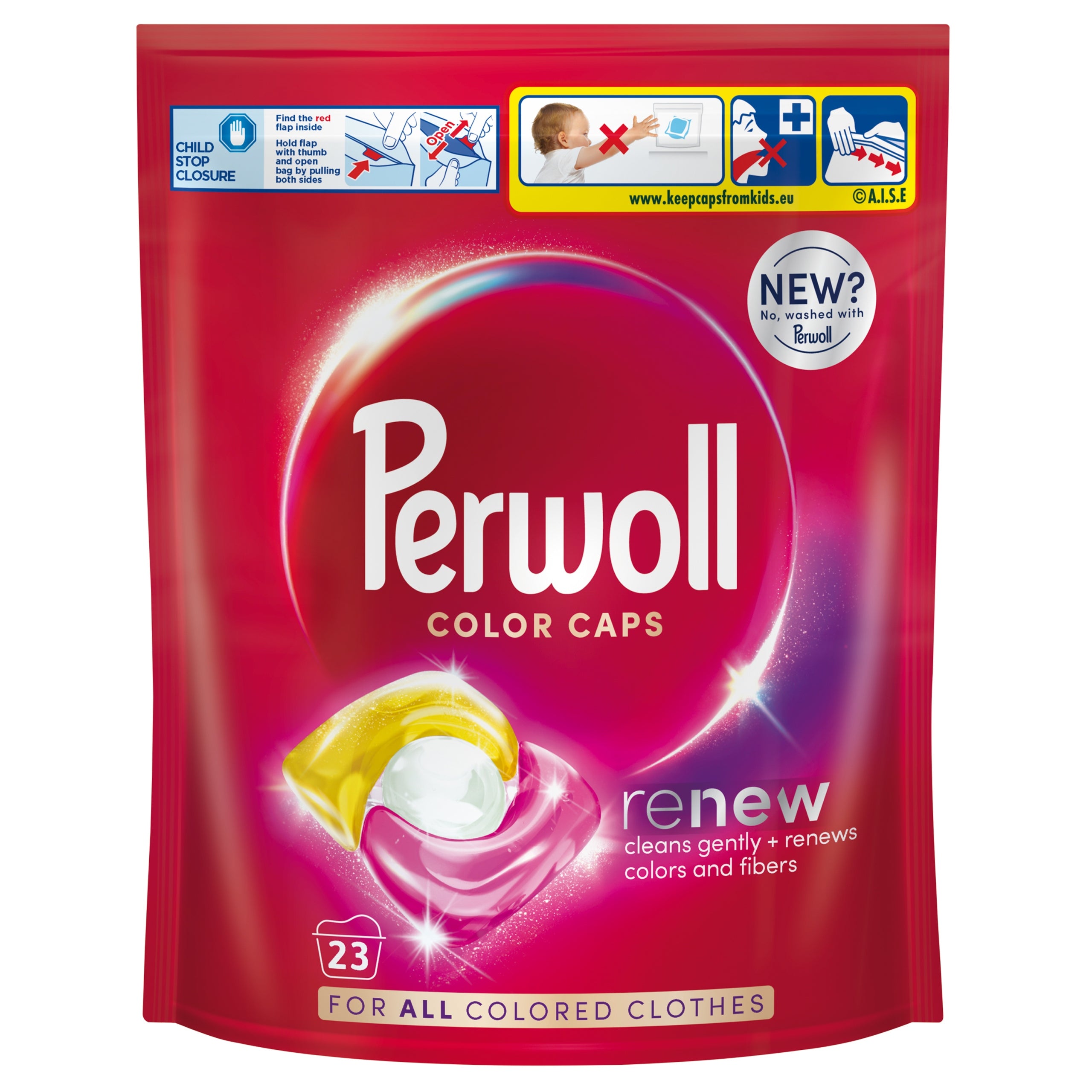 Perwoll Renew Washing Capsules Color 23pcs x 13,5g