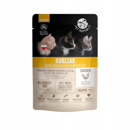 Pet Republic for cats JUNIOR with chicken 100g