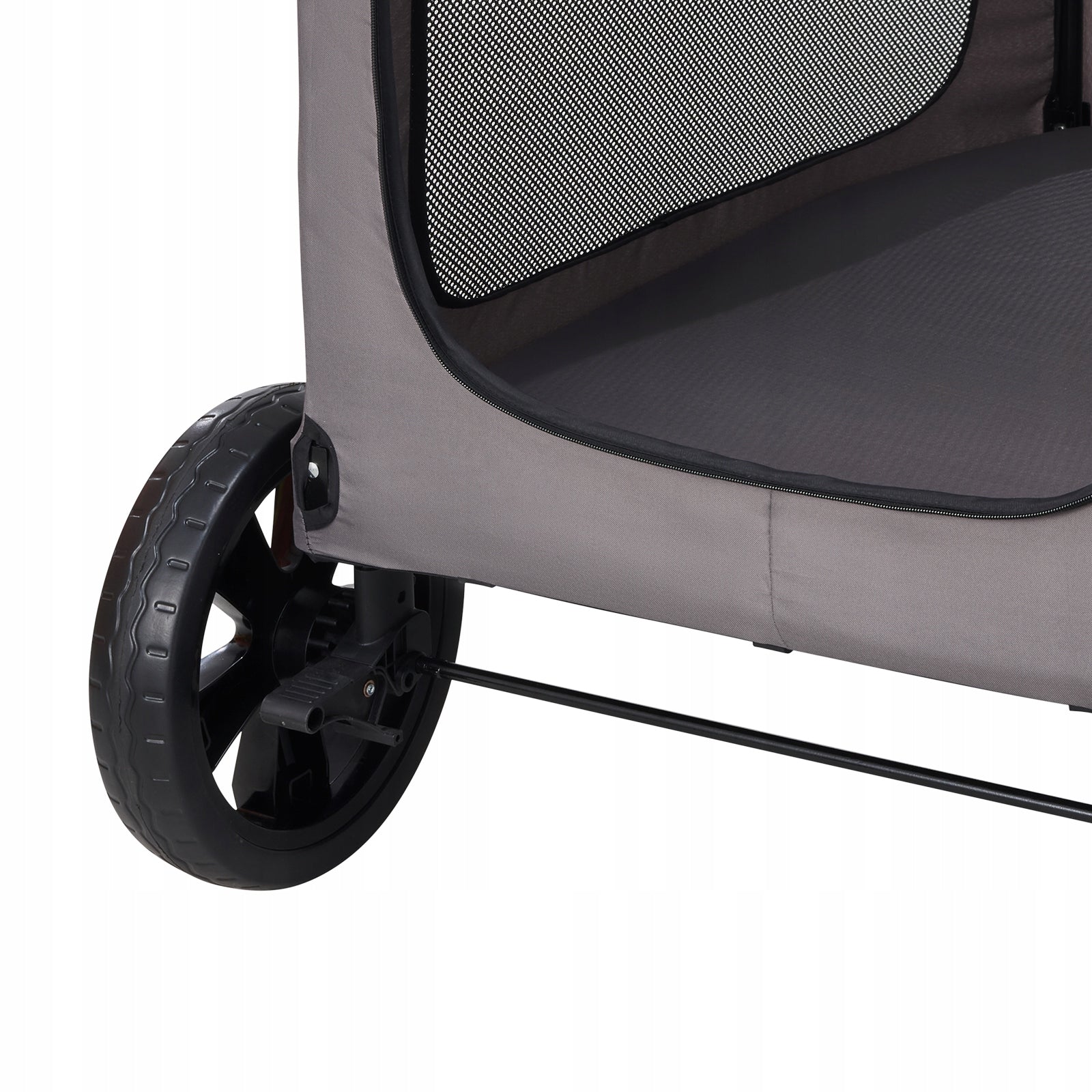 Pet Stroller 4-Wheels Dog Stroller Carrier 160lbs Weight Capacity Portable Product height 113 cm